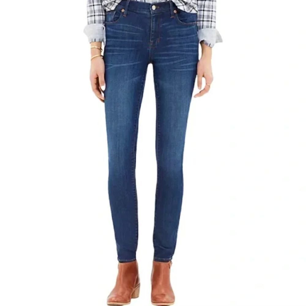 MADEWELL High Riser Skinny Jeans in Dark Wash Women's Size 28 = 6 - 8 U.S.
